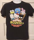 T-shirt noir My Hero Academia anime Hello Kitty and Friends Sanrio taille moyenne