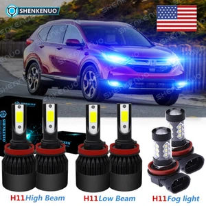 For Nissan Rogue 2014-2020 LED Headlight High Low Beam Fog Light Bulbs Combo Kit - Picture 1 of 12