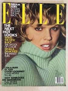 1994 JULY ELLE MAGAZINE - EVA HERZIGOVA On COVER Male Models Vg - Picture 1 of 2