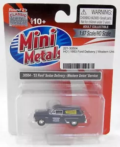 HO Scale '53 Ford Delivery Sedan - Western Union Service - Mini Metals #30504 - Picture 1 of 2