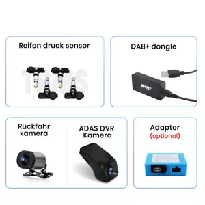 Juns DVR / reverse camera / DAB / Fifber optic adapter / Tire meausre sensor - Bild 1 von 17