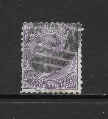 NUEVO SUR DE GALES SCOTT 97b USADO FINO - EDICIÓN VIOLETA 1897 10p - Reina Victoria Foto 1 de 2