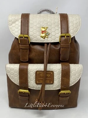 Mini mochila Loungefly X Disney Winnie the Pooh con solapa de panal nueva con etiquetas Foto 1 de 4