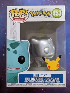 Pokemon Bulbasaur 453 25th Anniversary Silver Funko Pop Games 3.75” Figure BNIB - Picture 1 of 6