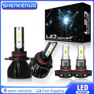 For Toyota C-HR/CHR/CH-R 2018 2019 6000K LED Headlight Bulbs Fog Light 9012 5202 — 第 1/4 张图片