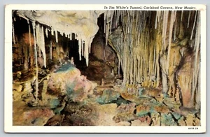 Postal Jim White's Tunnel Carlsbad Cavern National Park Nuevo México Lino - Imagen 1 de 2
