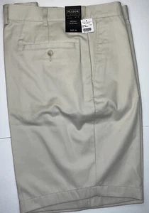 Men's Jos A Bank Travelers Collection Stone Shorts Flat Front 46” W &  10”Inseam - Picture 1 of 5