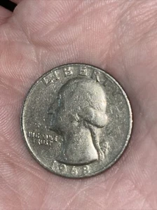 1968 QUARTER. NO MINT MARK. ERROR RIM &"UNITED" Connect - Picture 1 of 2
