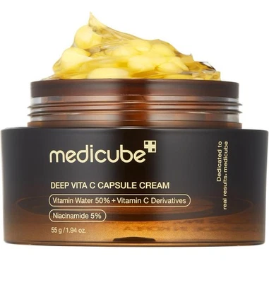 Medicube Deep Vitamin C Golden Capsule Face Moisturizer Liposome Capsules - Image 1 of 4