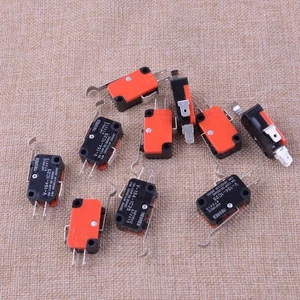 Interruptor micro de 10 piezas SPDT palanca de rodillo de bisagra interruptor de límite micro 15A V-156-1C25 ab - Imagen 1 de 2
