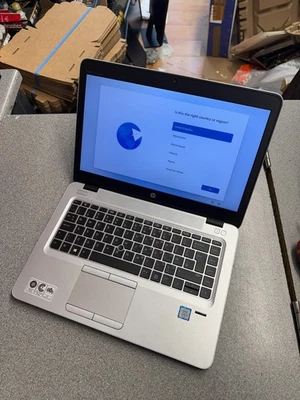 HP Elitebook 840 G4 14" Intel i5 7th Gen | 8GB RAM | 256GB SSD | Win 11 - Image 1 of 4