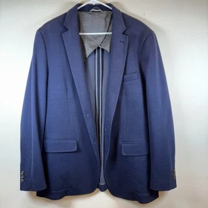 Tasso Elba Men’s XL Cotton Polyester Spandex 2-button Blue Blazer Jacket - Picture 1 of 7