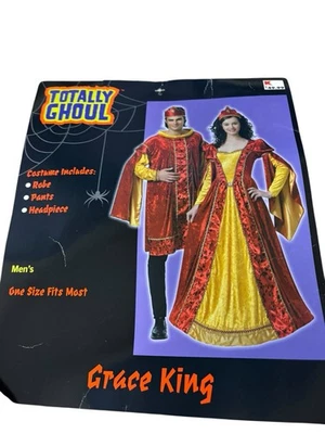 Костюм на Хэллоуин мужской Totally Ghoul King Renaissance Fair один размер средневековый - Изображение 1 из 4