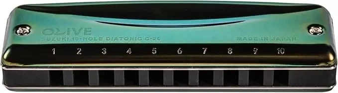 Suzuki Olive harmonica - Free Us Shipping - Image 1 of 1