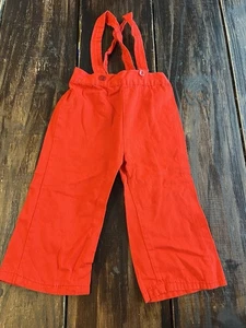 Twin Togs Creations Vintage Kleinkind Kleidung rot Lätzchen Gr. 3 Retro 70er 80er - Bild 1 von 4