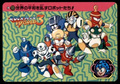 1992 Capcom Rockman World 3 Robots Disrupting World Peace!! Japanese #123 - Image 1 of 2