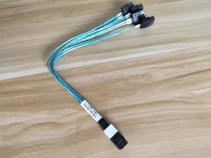 Compatible DELL T5820 T7820 SAS SFF-8643 to 4 sata male data cables k0wkf 0k0wkf - Picture 1 of 1