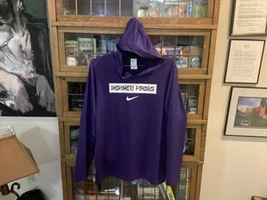 TCU Horned Frogs lila NIKE DriFit leichter Pullover Hoodie Gr. L - cool - Bild 1 von 13