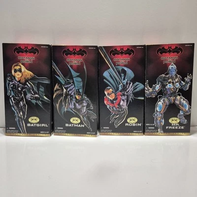 BATMAN & ROBIN Movie 12" Action Figures 1997 Complete Set Of 4 George Clooney - Image 1 of 4