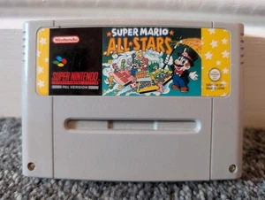 Super Mario All Stars - Super Nintendo Game Cartridge - SNES PAL UK 1992 - Picture 1 of 2