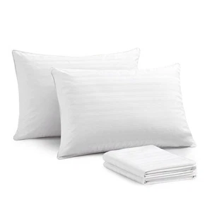 Goose Feather Down Pillows, Bed Pillows for Sleeping with 2 Outer Protectors,... - Picture 1 of 6