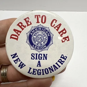 Dear To Care American Legion Sign A New Legionnaire Pin Badge A Mint - Picture 1 of 3