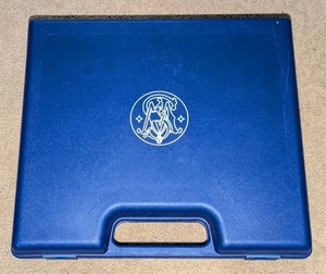 Smith & Wesson Blue Hard Plastic Case For .177 Revolver With Foam Pad Inserts - Picture 1 of 8