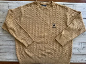 VERY Nice XL Wofford College Terriers Cable Knit Sweater EUC - Picture 1 of 6