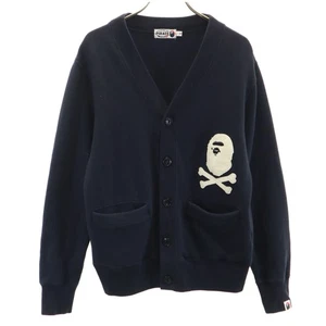 A BATHING APE Long sleeve V-neck sweatshirt cardigan Men's - Picture 1 of 11