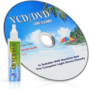 CD/DVD Player Laser Lens Cleaner-Ultra Thin Brush & Cleaning Liquid-Universal - Picture 1 of 11