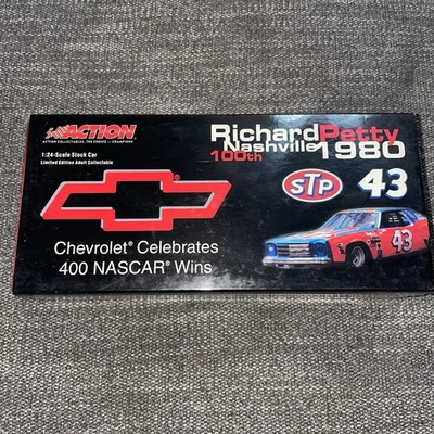 Richard Petty 1980 STP #43 Nashville Chevy 400 Wins 1/24 Color Chrome - Image 1 of 4