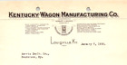1929 Kentucky Wagon Maunfactuirng Co Letter Regarding Sales Louisville Ky  K352