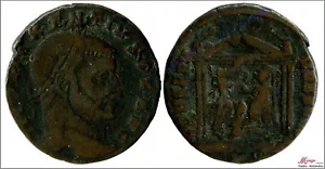 Follis Majencio 307-312 DC - A/ Imp C Maxentius Pf Aug - R/ Conserv Urb Sude Tt - Picture 1 of 1