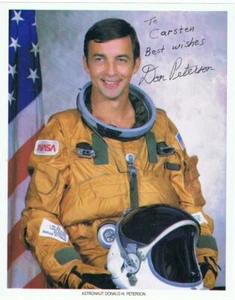 Donald H. Peterson (1933-2018) Astronaut STS-6 sign. NASA-Litho - Bild 1 von 1