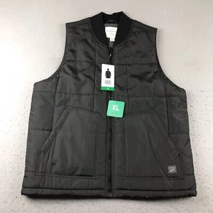 Weatherproof Vest Mens XL Black Full Zip Fleece Lined Filled Jacket NWT - Picture 1 of 12