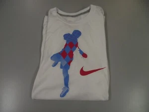 Nike Dri-Fit Men's White & Multi Color "Legacy" Lacrosse Athletic T-shirt ~XL - Picture 1 of 5