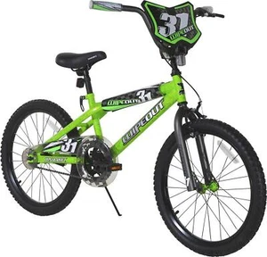 Dynacraft 20" Wheel Kids BMX Frame Wipeout Bike For Boys Bicycle Green Age 6-10 - Picture 1 of 24