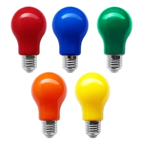 10 x 25W Coloured GLS Light Bulbs ES E27 Edision Screw Traditional party Lamps - Picture 1 of 6