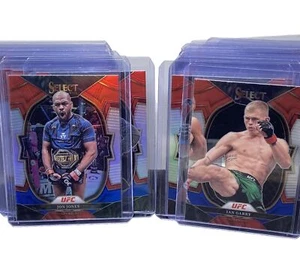 2023 Panini Select UFC Red and Blue Prizm - COMPLETE YOUR SET - Pick your Cards - Picture 1 of 211