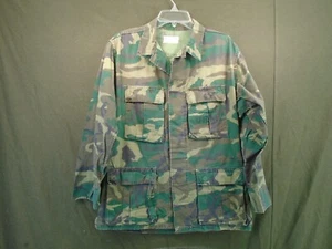 US Military USMC 1979 Camo Hot Weather Combat Coat Cotton Size Small Short 146-R - Picture 1 of 15