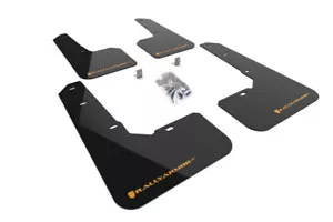 Rally Armor Fits 2022 Subaru Outback Wilderness Black Mud Flap Wild Orange Logo - Picture 1 of 5