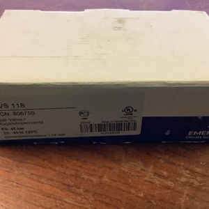 Emerson BVS 118 1-1/8” ODF Refrigeration Ball Valve W/Access Port (new) - Picture 1 of 4