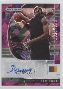 2020-21 Panini Prizm Draft Picks Prospect Purple Ice /99 Paul Eboua #PA-PE Auto