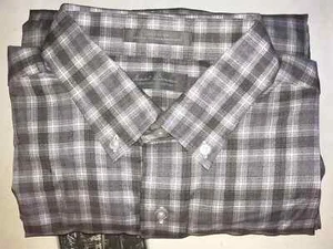 Daniel Cremieux Mens Long Sleeve Button Shirt Brown Plaid , Brown, L - Picture 1 of 3