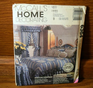 Funda nórdica con volantes antipolvo para almohadas de dormitorio McCalls 6364 cubierta de mesa para ventana - Imagen 1 de 4