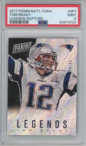 Panini National Convention Legends Rapture Tom Brady 2017 (58/99) PSA 9 684125 - Imagen 1 de 2
