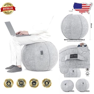 Versatile Anti-Burst Stability Ball Chair for Fitness and Posture Improvement - Picture 1 of 10
