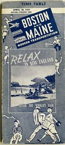 Boston-Maine/Central Vermont Airways (Northeast / Delta Airlines) Timetable 1939 - Picture 1 of 3