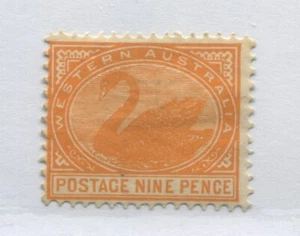 Western Australia 1902 9d Swan mint o.g. hinged - Picture 1 of 1