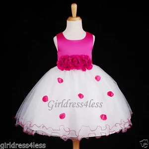 US Seller Halloween Princess Flower Petals Fairy Party Girl Costumes Dress - Picture 1 of 14